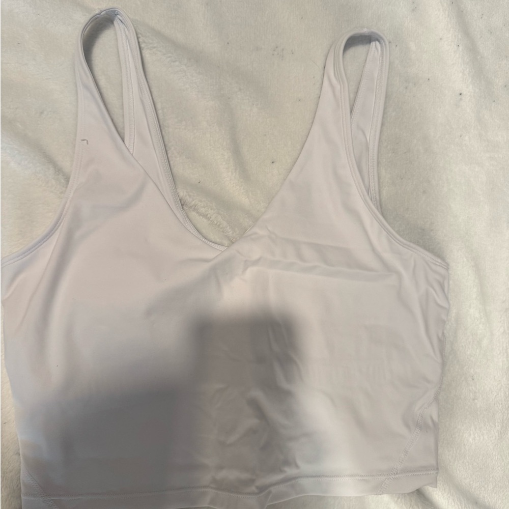 Women's white tank